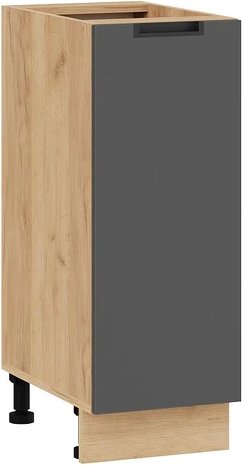 

Шкаф напольный Трия Гренада 1Н3 (дуб крафт золотой/холст вулкан)