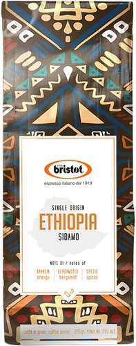 Кофе Bristot Ethiopia в зернах 225 г