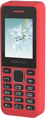 Кнопочный телефон Maxvi C20 Red