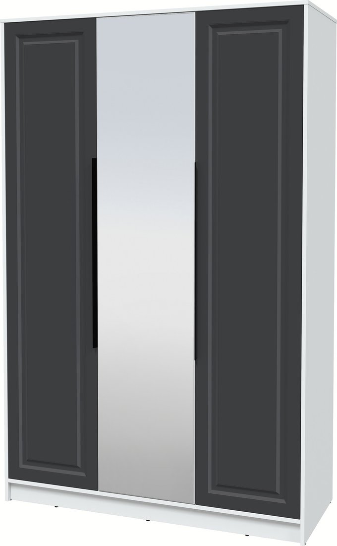 

Шкаф распашной Интерлиния Концепт КТ-Ш3з Деко (белый платинум/пепел)