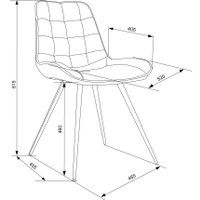 Стул Бюрократ CH-K2 4 шт (бежевый Holland 06/черный)