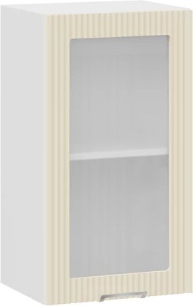 

Шкаф навесной Трия Кимберли 1ВВ4С с одной дверью (белый/крем)