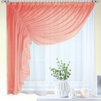 Тюль Nivasan Ромео 280x170 левая RM (светло-терракотовый)