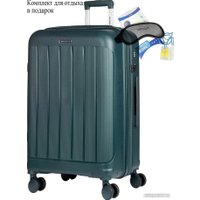 Чемодан-спиннер Mironpan 11197-2 75 см (темный зелено-синий)