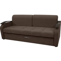 Диван Сириус Лидер-2 ППУ 215x110 (Eva 26 велюр коричневый)