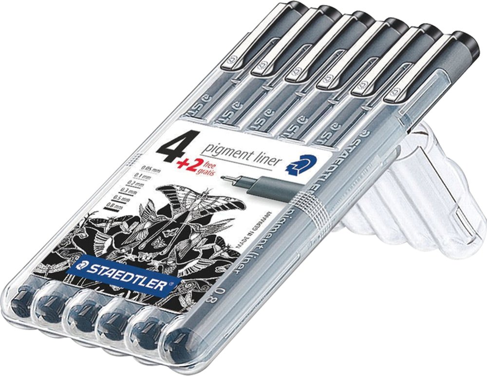 

Ручка капиллярная Staedtler Лайнер 308 SB6P