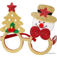 Карнавальные очки Феникс-Презент Снеговик с елкой 82306 в Мозыре