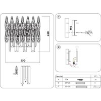 Бра Ambrella light Traditional TR5268/2 CH/CL