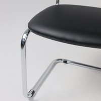 Офисный стул AksHome Славия (искусственная кожа, черный/хром)