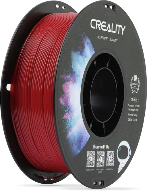 

Пластик Creality CR-PETG 1.75 мм 1 кг (красный)