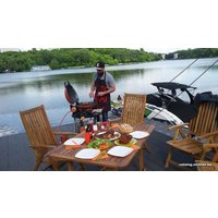 Портативный газовый гриль O-grill 500 (синий)