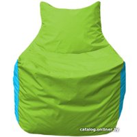 Кресло-мешок Flagman Фокс Ф2.1-168 (салатовый/голубой)