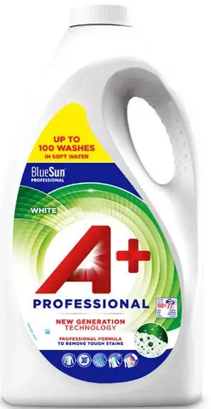 

Гель для стирки A+ Professional White для белого белья (5 л)