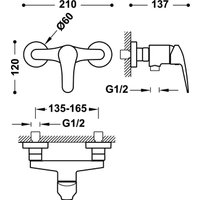 Смеситель Tres Base Plus 21616710