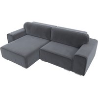 Угловой диван Лига диванов Лига-029 левый 121928L (велюр серый)