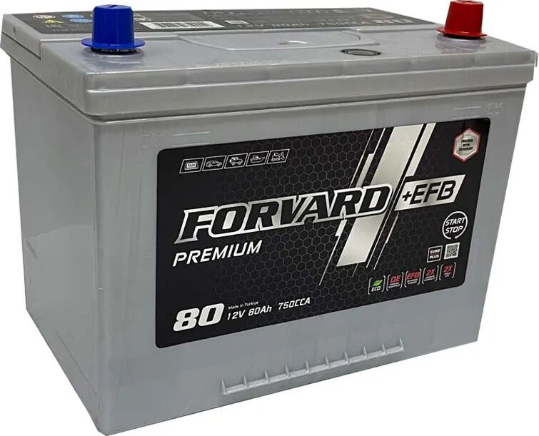 

Автомобильный аккумулятор Forvard EFB Premium Asia R+ (80 А·ч)
