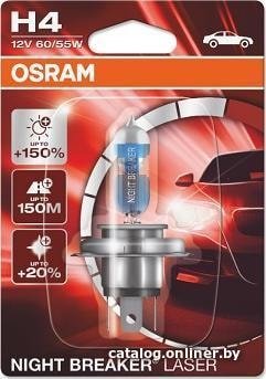 Галогенная лампа Osram H4 Night Breaker 1шт