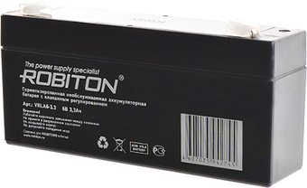 Аккумулятор для ИБП Robiton VRLA6-3.3 (6В/3.3 Ач)