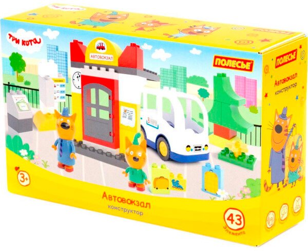 

Конструктор Полесье Макси Три кота. Автовокзал 61373