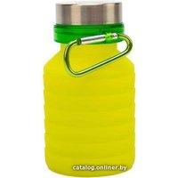 Бутылка для воды Bradex силиконовая складная с крышкой и карабином