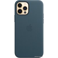Чехол для телефона Apple MagSafe Leather Case для iPhone 12/12 Pro (балтийский синий)