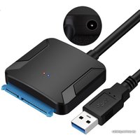 Кабель USBTOP SATA - USB 3.0 +разъем питания 12В 2А