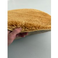 Ковер для жилой комнаты LAXMI Fluffy 01 круг (2x2, Yellow)