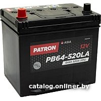 Автомобильный аккумулятор Patron Asia PB64-520LA (64 А·ч)