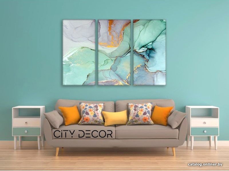 Модульная картина Citydecor Абстракция 7.24 75x117 см