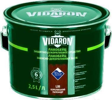 

Лак Vidaron Лакобейц L08 2.5 л (королевский палисандр)