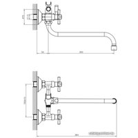 Смеситель Decoroom DR51045 (черный)