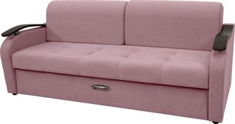 Диван Сириус Лидер-2 НПБ 215x110 (Eva 14 велюр темно-розовый)