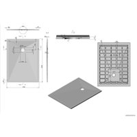 Душевой поддон Vincea VST-4SR9012W 120x90