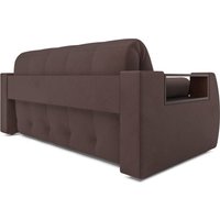 Диван Мебель-АРС Аккордеон Барон №3 ППУ 120x200 (велюр молочный шоколад НВ-178/13)