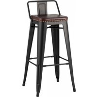 Стул Stool Group Tolix Soft LF630A Matte Black 3474+PU7005 (черный матовый)