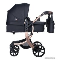 Универсальная коляска Aimile Original New Gold (2 в 1, черное золото) в Могилеве