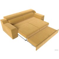 Диван Лига диванов Лига-003 117113 (микровельвет желтый)