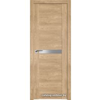 Межкомнатная дверь ProfilDoors 2.01XN L 80x190 (каштан натуральный, Lacobel Серебряный лак)