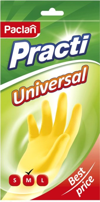

Латексные перчатки Paclan Practi Universal M (желтый)