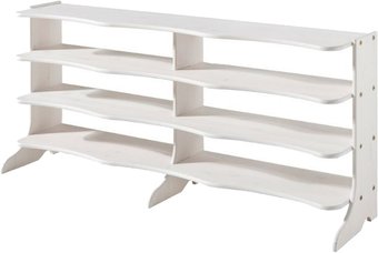 Полка для обуви Диприз Твист №3 20 мест Д.3118.2 (белый воск)