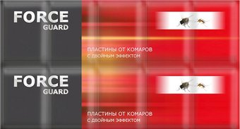 Пластина от насекомых Euroguard От комаров красные б шт