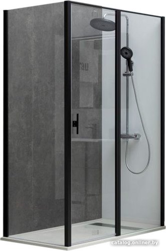 Душевой уголок Allen Brau Priority 100x80 304213 (черный браш)