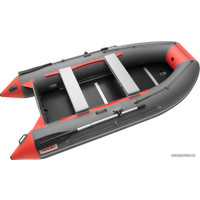 Моторно-гребная лодка Roger Boat Hunter Keel 3200 (малокилевая, графит/красный)
