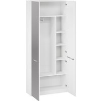 Шкаф распашной Трия Глосс 366 СМ-319.07.014 (белый жемчуг/белый глянец)