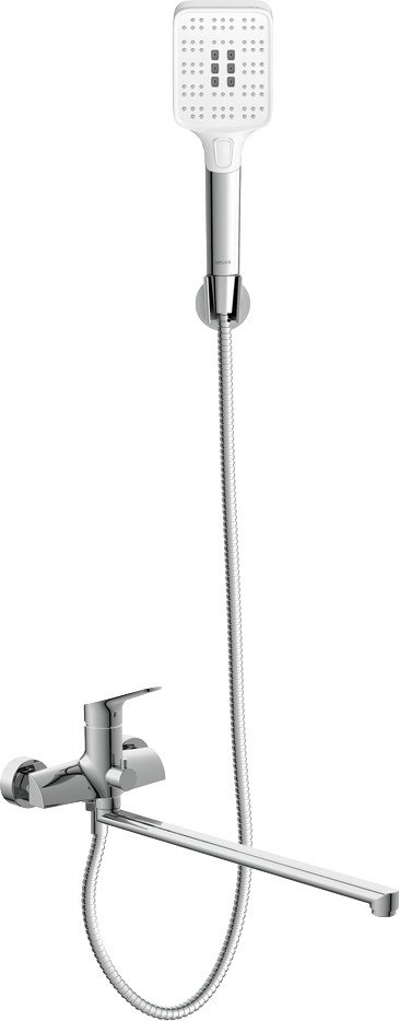 Смеситель Cersanit Flavis 64093 с душевым гарнитуром Ferro 64085