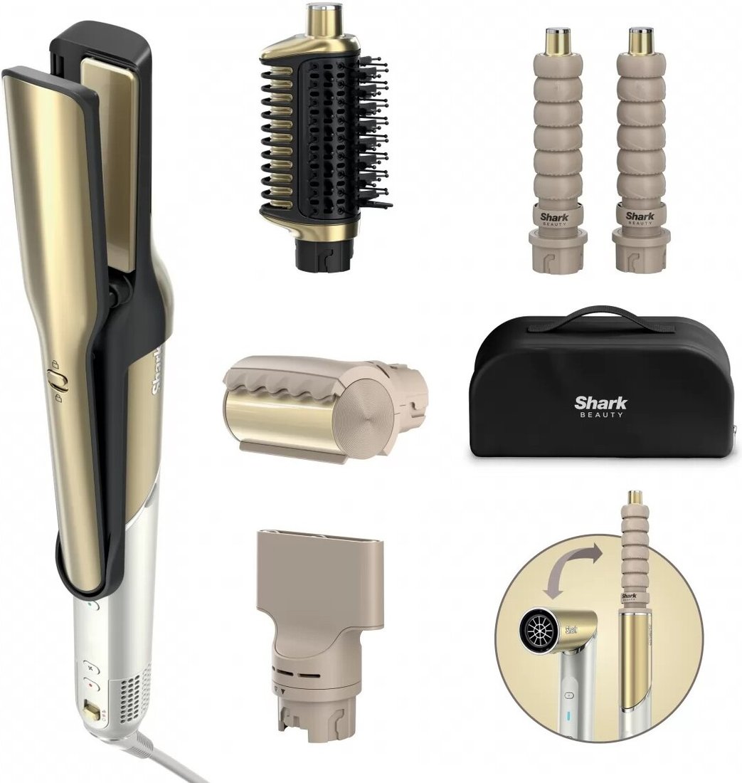Фен-стайлер Shark Glam Sleek Straight Waves & Curls Multi-styler HD6051SEU