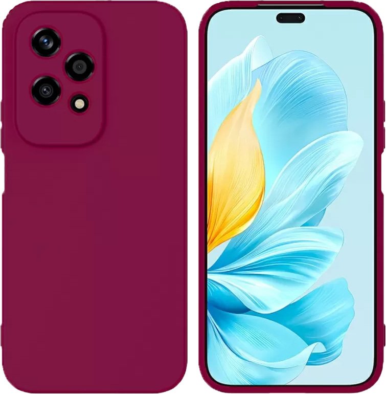 

Чехол для телефона KST Silicone Cover для Honor 200 Lite (марсала с закрытым низом)
