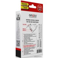 Сетевое зарядное Ginzzu GA-3313UW