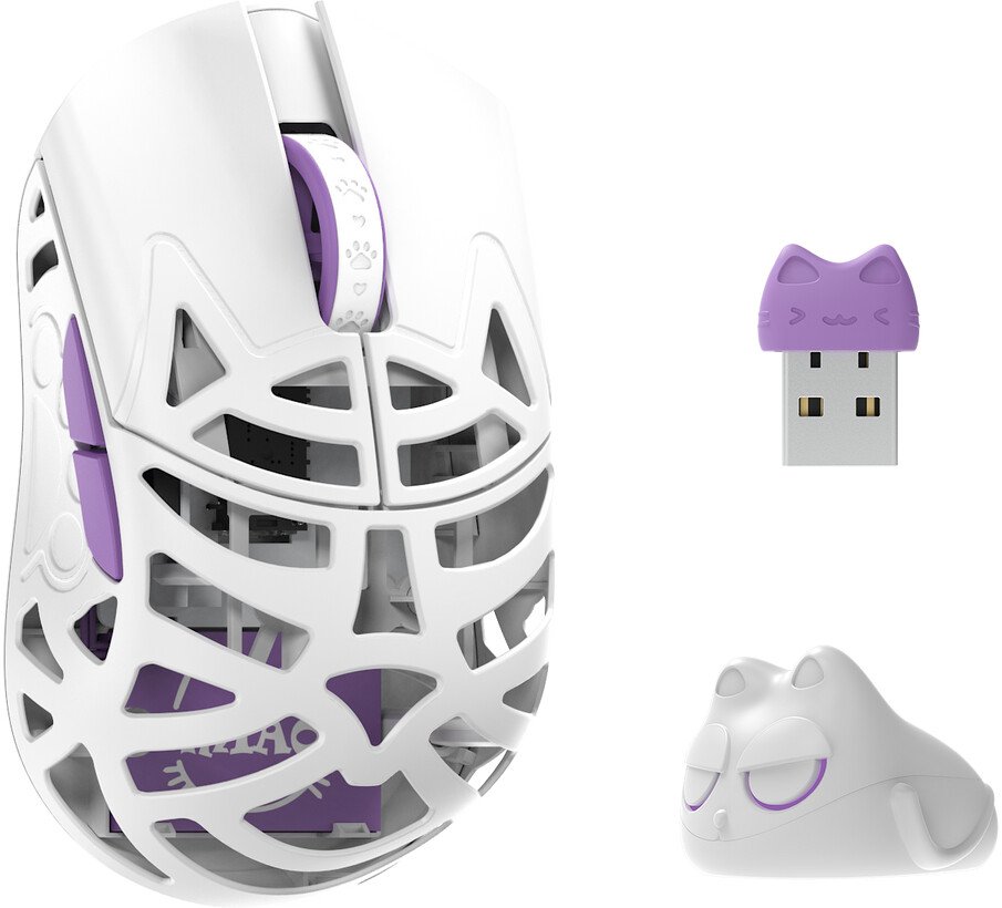 Игровая мышь WLMouse Beast Miao TTC Nihil (белый/сиреневый)