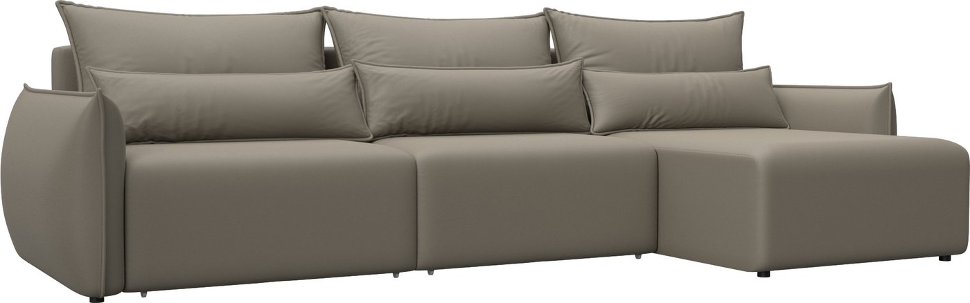 

Угловой диван Лига диванов Лига-051 НПБ Лонг универсальный 129890 (экокожа Grifon 04 бежевый)